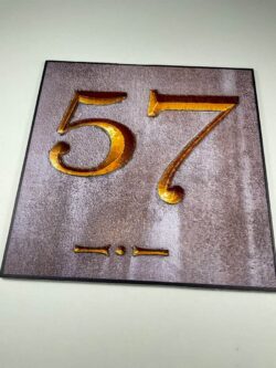 Door Number Printed Texture