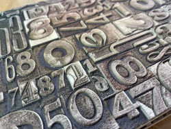 Printed Brass Numbers